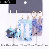 BOSI acrylic drop earrings set for women