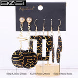BOSI acrylic drop earrings set for women