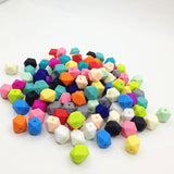 BPA Food Silicone Geometric Hexagon Teething Beads - No Joint Line