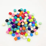 BPA Food Silicone Geometric Hexagon Teething Beads - No Joint Line