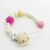 BPA Nursing Silicone Beads Necklace Pacifier Clip Teether Toddler Toys