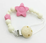 BPA Nursing Silicone Beads Necklace Pacifier Clip Teether Toddler Toys