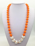 BPA Silicone Heart Bead Teething Necklace for Mom