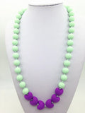 BPA Silicone Heart Bead Teething Necklace for Mom