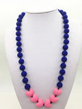 BPA Silicone Heart Bead Teething Necklace for Mom