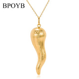 Men Women Jewelry Dubai Pure Pepper Pendant Necklace Chain