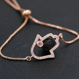 Austrian Rhinestone Crystal Hamsa Hand Fatima Bracelets