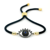Micro Inlay CZ Evil Eye Bracelet Red Thread Lucky Jewelry