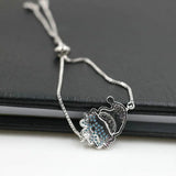 Colorful Crystal Rhinestone Santa Claus Distance Bracelets Couples