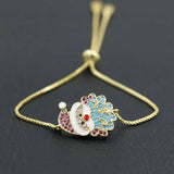 Colorful Crystal Rhinestone Santa Claus Distance Bracelets Couples