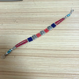 3 Rows Colorful Beaded Bracelet Nepal Natural Stone Jewelry Lady Bracelets