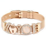 3 Colors Mesh Bracelets Heart To Heart Beads