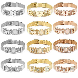 3 Colors Mesh Bracelets Heart To Heart Beads