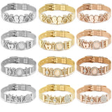 3 Colors Mesh Bracelets Heart To Heart Beads