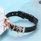 Stainless Steel Heart to Heart Beads Bracelets