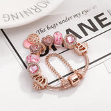 Love Heart Charm Beads European Charm Bracelet for Women