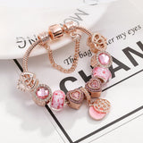 Love Heart Charm Beads European Charm Bracelet for Women