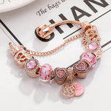 Love Heart Charm Beads European Charm Bracelet for Women