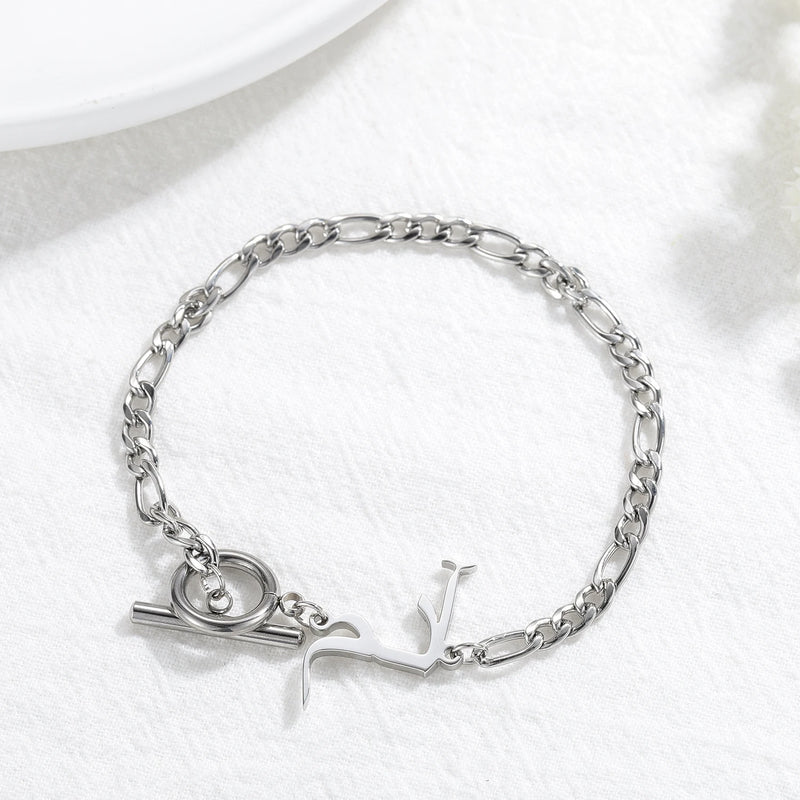 Arabic Name Bracelet Stainless Steel Personalized Islamic Jewelry