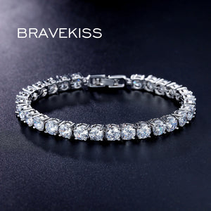 BRAEVKISS CZ Stone Tennis Bracelet for Women Bileklik Jewelry BUB0021