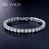 BRAEVKISS CZ Stone Tennis Bracelet for Women Bileklik Jewelry BUB0021