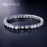 BRAEVKISS CZ Stone Tennis Bracelet for Women Bileklik Jewelry BUB0021