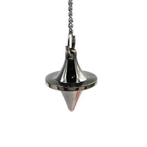 BRASS Metal Pendulum Divination Necklace Pendant Hexagonal Bullet