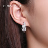 925 Silver Clip Earrings with Cubic Zirconia