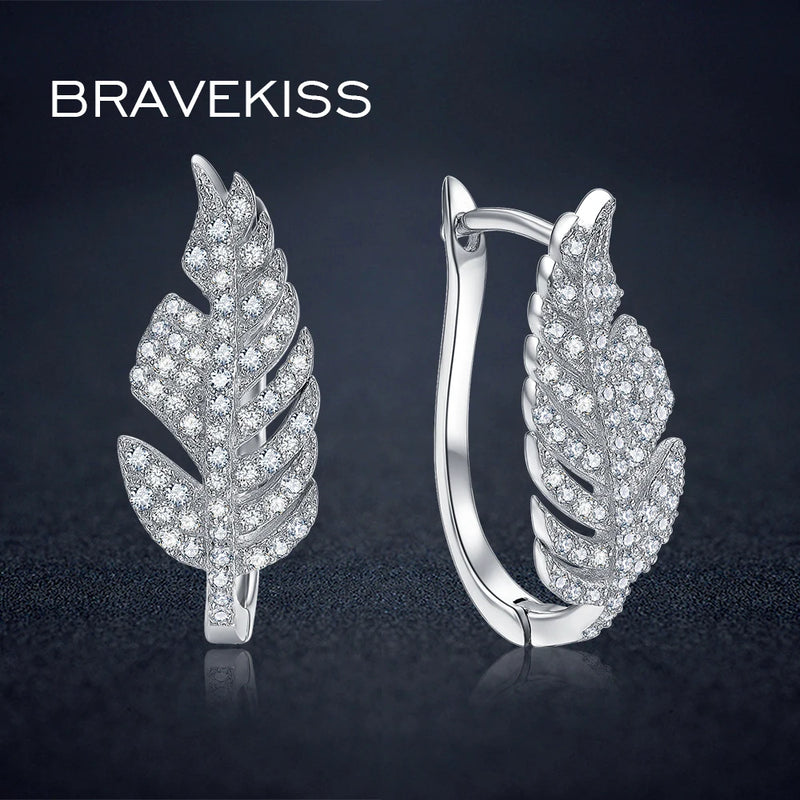 925 Silver Clip Earrings with Cubic Zirconia