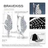 925 Silver Clip Earrings with Cubic Zirconia