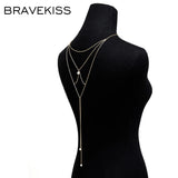 Pearl Pendant Tassel Necklace Boho Jewelry for Women BPN1268