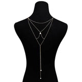Pearl Pendant Tassel Necklace Boho Jewelry for Women BPN1268