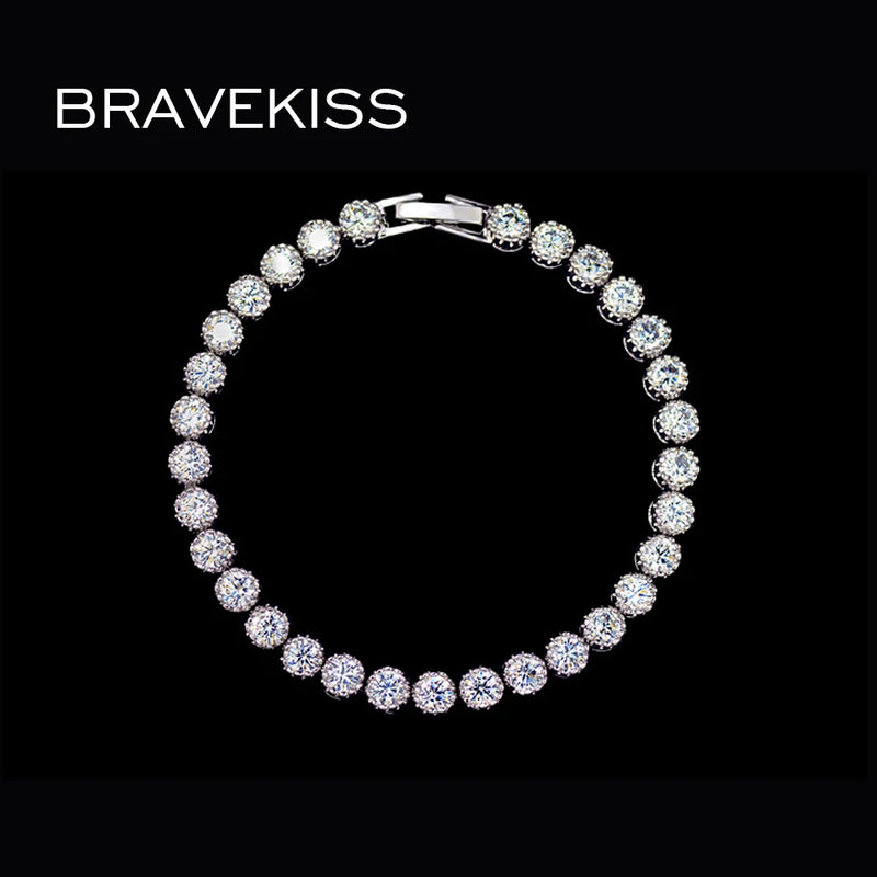 Bridal CZ Crystal Tennis Bracelet for Women BUB0030