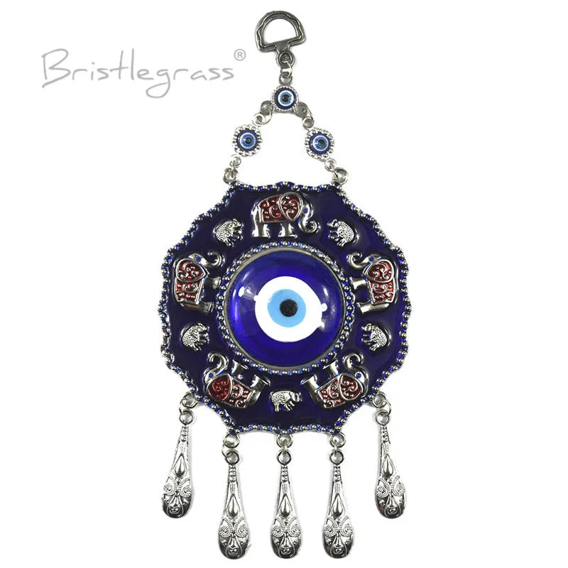Evil Eye Elephant Wall Hanging Pendant Amulet Lucky Charm