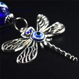 Dragonfly Keychain Evil Eye Lucky Charm Pendant