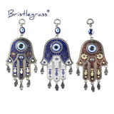 Evil Eye Floral Hamsa Hand Amulets Lucky Charm Wall Hanging Pendant
