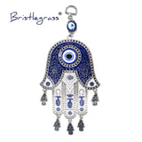 Evil Eye Floral Hamsa Hand Amulets Lucky Charm Wall Hanging Pendant