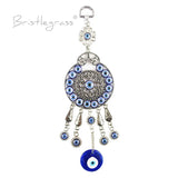 Evil Eye Flower Vine Car Wall Hanging Pendants Pendulum Amulests