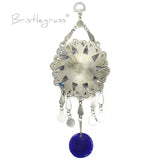 Evil Eye Leaf Flower Disk Wall Hanging Pendant Amulet