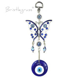 Evil Eye Rhinestone Butterfly Wall Hanging Pendant