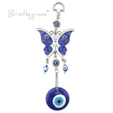 Evil Eye Rhinestone Butterfly Wall Hanging Pendant