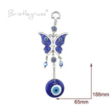 Evil Eye Rhinestone Butterfly Wall Hanging Pendant