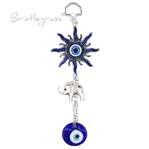 Evil Eye Sun Elephant Wall Hanging Pendant Pendulum Lucky Charm