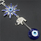 Evil Eye Sun Elephant Wall Hanging Pendant Pendulum Lucky Charm