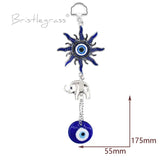 Evil Eye Sun Elephant Wall Hanging Pendant Pendulum Lucky Charm