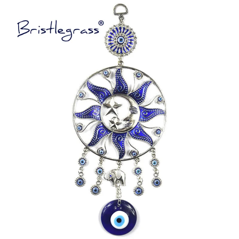 Evil Eye Sun Moon Star Elephant Amulets Lucky Charm Wall Hanging Pendants