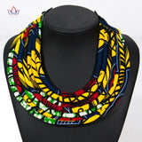 BRW Ankara Fabric Multi-layered Bib Necklace