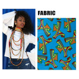 BRW Ankara Necklaces Chokers African Wax Print Fabric Handmade Jewelry