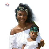 African Ankara Head Wraps For Women And Baby African Wax Print Fabric Head Bands