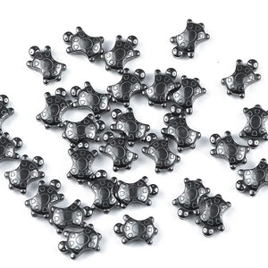 28Pcs Hematite Tortoise Shape Stone Beads for DIY Jewelry Making